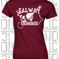 County Map Camogie Ladies Skinny-Fit T-Shirt - Galway