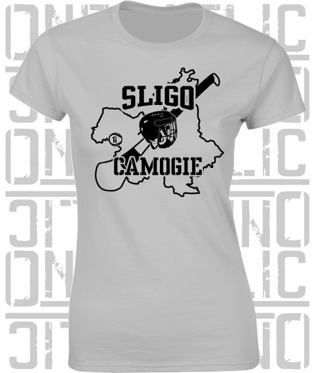 County Map Camogie Ladies Skinny-Fit T-Shirt - Sligo