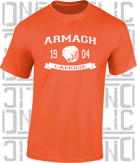 Camogie Helmet T-Shirt - Adult - Armagh