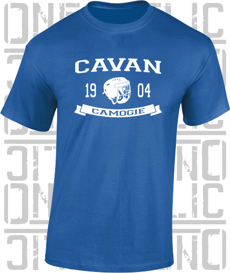 Camogie Helmet T-Shirt - Adult - Cavan