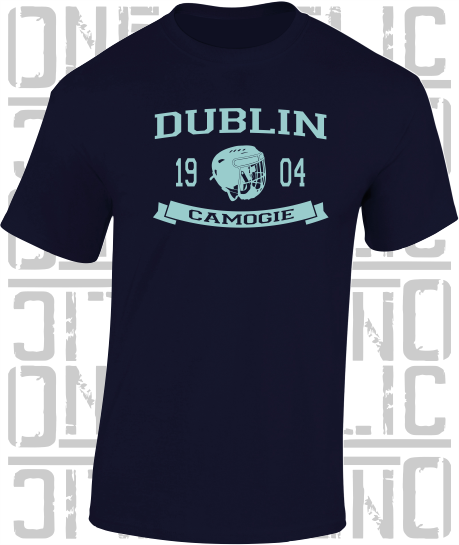 Camogie Helmet T-Shirt - Adult - Dublin
