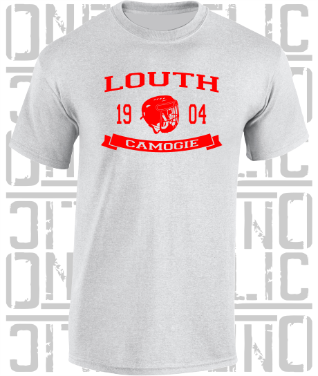 Camogie Helmet T-Shirt - Adult - Louth