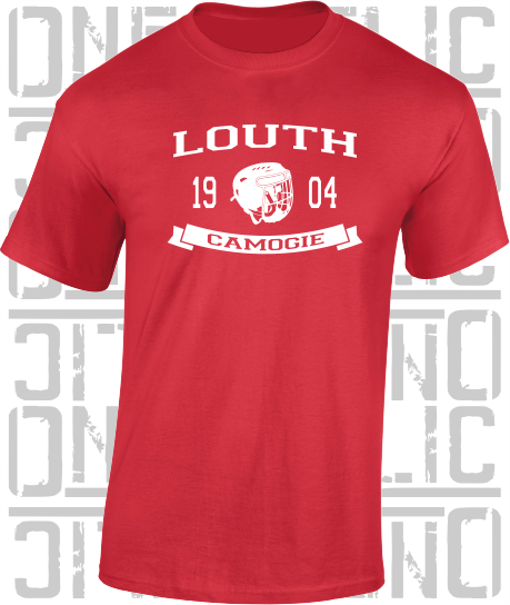 Camogie Helmet T-Shirt - Adult - Louth