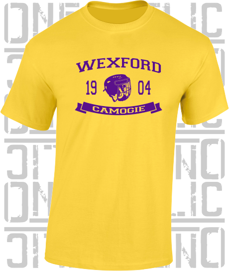 Camogie Helmet T-Shirt - Adult - Wexford