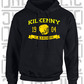 Camogie Helmet Design Hoodie - Adult - Kilkenny