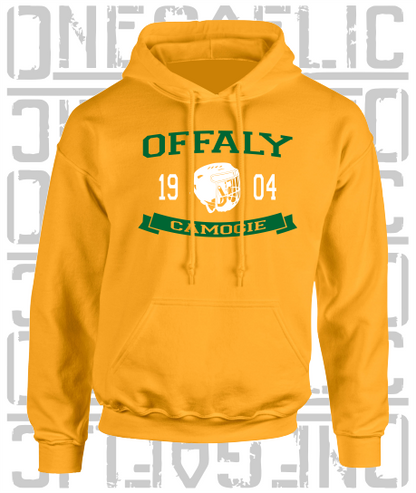 Camogie Helmet Design Hoodie - Adult - Offaly