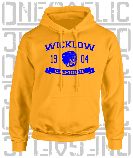 Camogie Helmet Design Hoodie - Adult - Wicklow