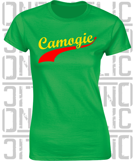 Camogie Swash T-Shirt - Ladies Skinny-Fit - Carlow