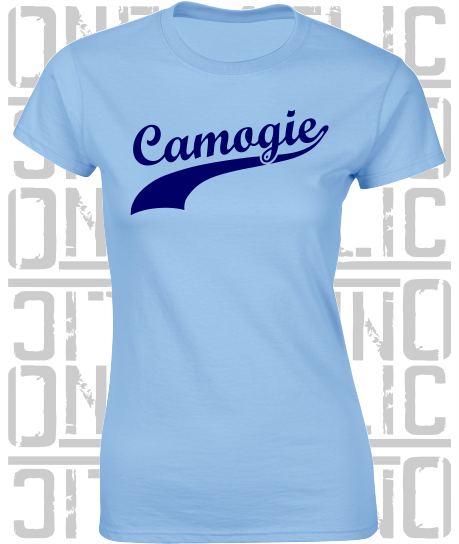 Camogie Swash T-Shirt - Ladies Skinny-Fit - Dublin