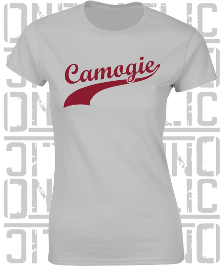 Camogie Swash T-Shirt - Ladies Skinny-Fit - Galway
