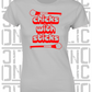 Chicks With Sticks, Camogie Ladies Skinny-Fit T-Shirt - Tyrone