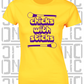 Chicks With Sticks, Camogie Ladies Skinny-Fit T-Shirt - Wexford