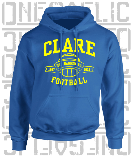 Football - Gaelic - Adult Hoodie - Clare