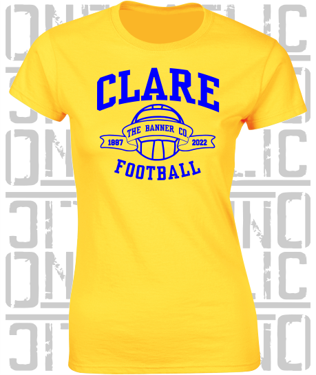 Football - Gaelic - Ladies Skinny-Fit T-Shirt - Clare