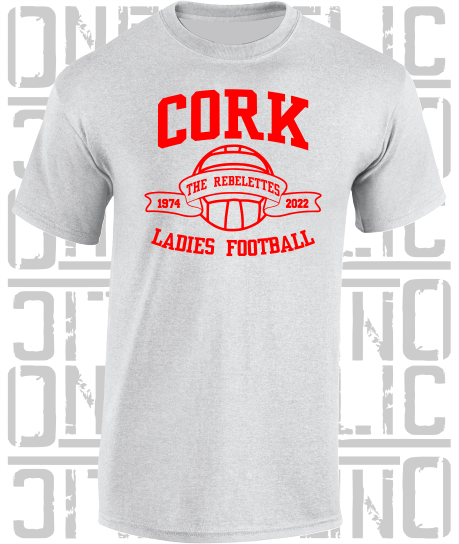 Ladies Football - Gaelic - T-Shirt Adult - Cork