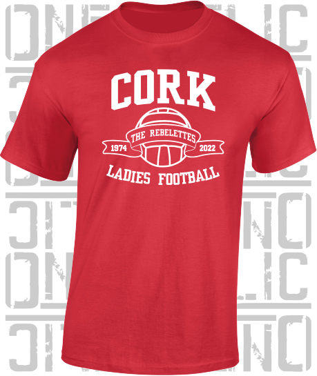 Ladies Football - Gaelic - T-Shirt Adult - Cork