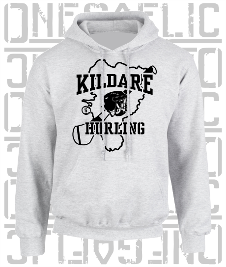 County Map Hurling Hoodie - Adult - Kildare