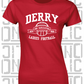 Ladies Football - Gaelic - Ladies Skinny-Fit T-Shirt - Derry