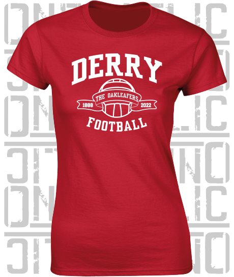 Football - Gaelic - Ladies Skinny-Fit T-Shirt - Derry