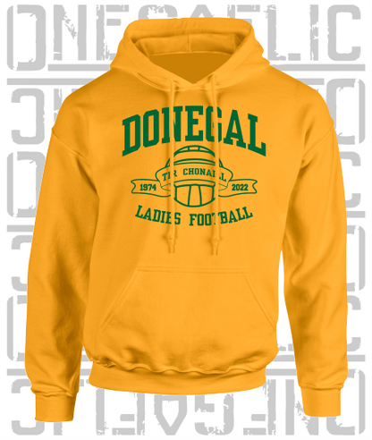 Ladies Football - Gaelic - Adult Hoodie - Donegal