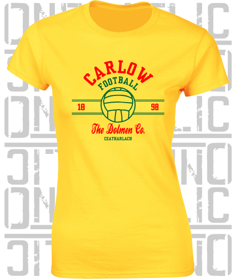 Gaelic Football - Ladies Skinny-Fit T-Shirt - Carlow