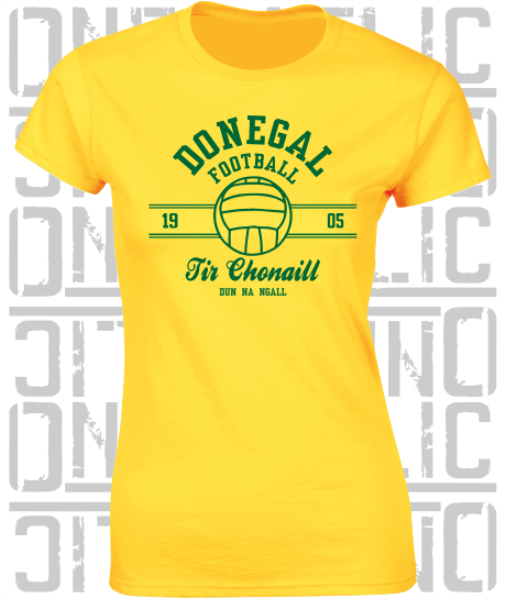 Gaelic Football - Ladies Skinny-Fit T-Shirt - Donegal