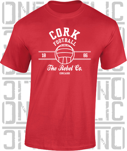 Gaelic Football T-Shirt  - Adult - Cork