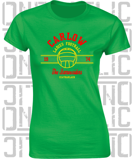 Ladies Gaelic Football LGF - Ladies Skinny-Fit T-Shirt - Carlow