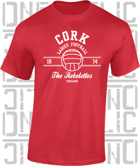 Ladies Gaelic Football LGF T-Shirt  - Adult - Cork