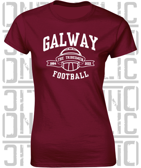 Football - Gaelic - Ladies Skinny-Fit T-Shirt - Galway
