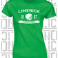 Hurling Helmet Design - Ladies Skinny-Fit T-Shirt - Limerick