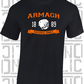 Hurling Helmet T-Shirt - Adult - Armagh