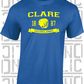 Hurling Helmet T-Shirt - Adult - Clare