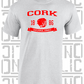 Hurling Helmet T-Shirt - Adult - Cork