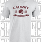 Hurling Helmet T-Shirt - Adult - Galway