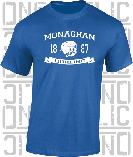 Hurling Helmet T-Shirt - Adult - Monaghan