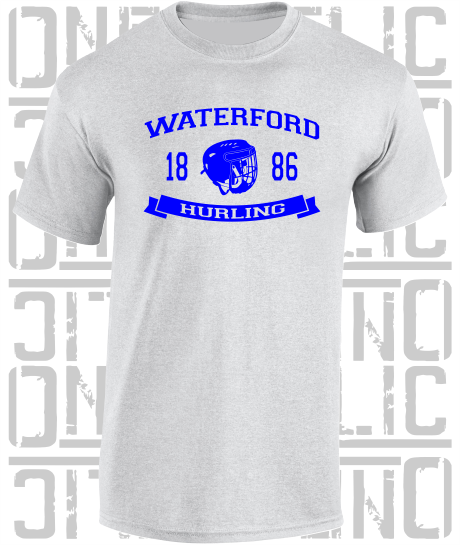 Hurling Helmet T-Shirt - Adult - Waterford