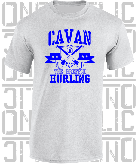 Crossed Hurls Hurling T-Shirt Adult - Cavan