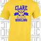 Crossed Hurls Hurling T-Shirt Adult - Clare