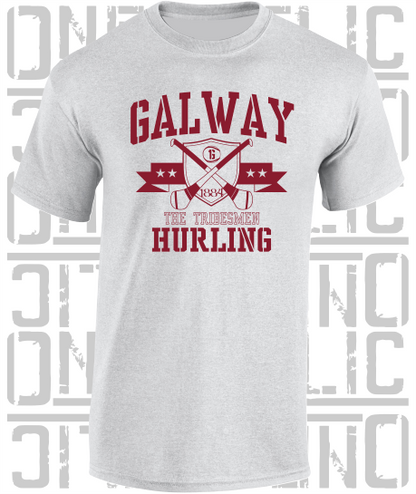 Crossed Hurls Hurling T-Shirt Adult - Galway