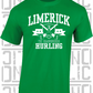Crossed Hurls Hurling T-Shirt Adult - Limerick