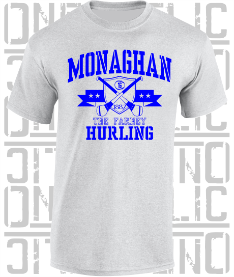 Crossed Hurls Hurling T-Shirt Adult - Monaghan