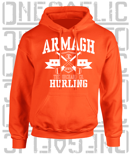 Crossed Hurls Hurling Hoodie - Adult - Armagh