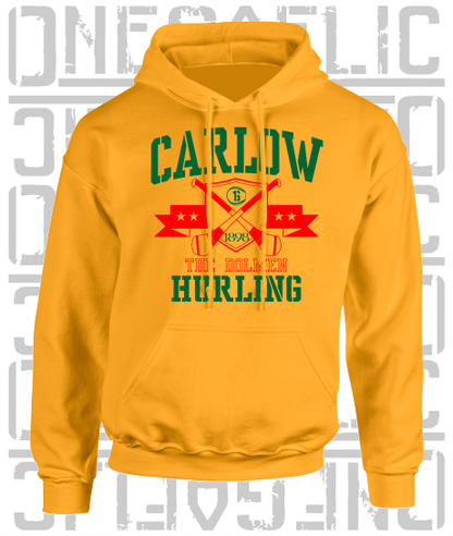 Crossed Hurls Hurling Hoodie - Adult - Carlow