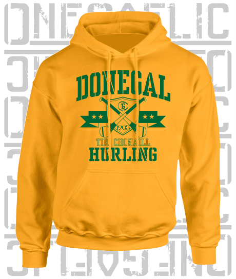 Crossed Hurls Hurling Hoodie - Adult - Donegal