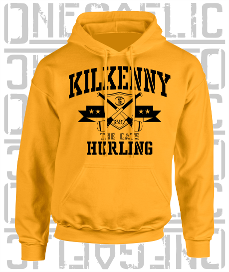 Crossed Hurls Hurling Hoodie - Adult - Kilkenny
