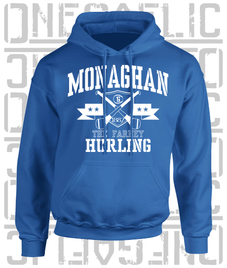 Crossed Hurls Hurling Hoodie - Adult - Monaghan