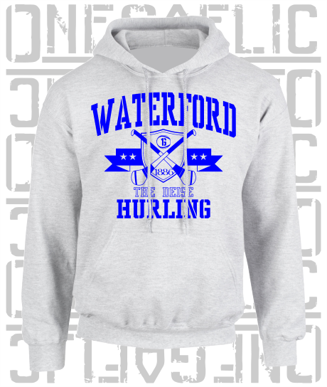 Crossed Hurls Hurling Hoodie - Adult - Waterford