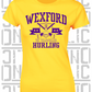 Crossed Hurls Hurling T-Shirt - Ladies Skinny-Fit - Wexford