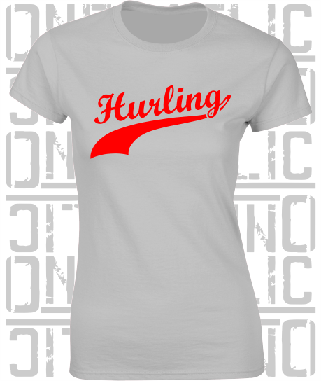 Hurling Swash - Ladies Skinny-Fit T-Shirt - Cork